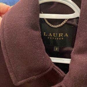 Wine/ maroon wool coat . Size 2